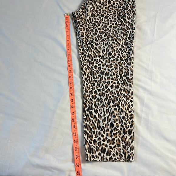 J.Crew Women's 2 Stretch City Fit Cheetah Chino Pants Bold - Picture 8 of 10